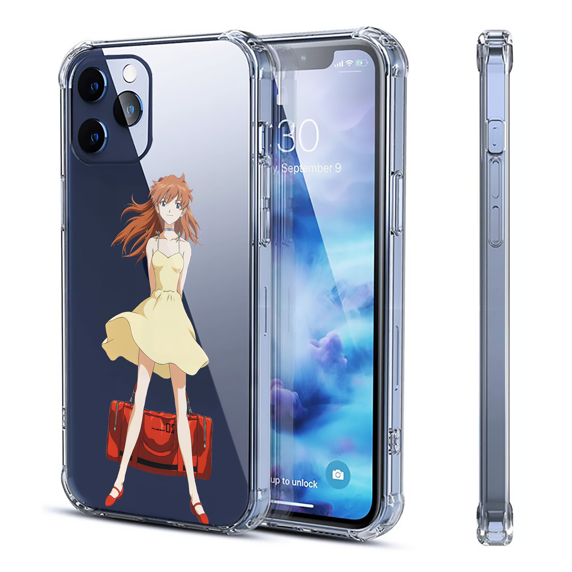 （画像用） EVA 新世紀エヴァンゲリオン 【iPhone 12シリーズ対応】透明スマホケース（クリアソフトケース）